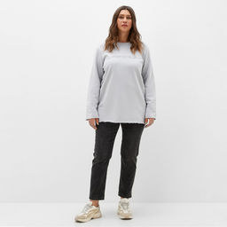 Свитшот женский MIST Cozy style, серый, размер 56