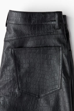 Pantalon revestido de corte recto - H&m фото 8