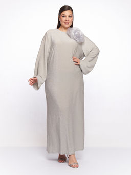 Серое платье с люрексом PP51727GRY24 - Артесса фото 10