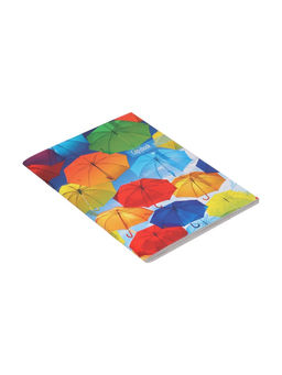 Цена за 3 шт. Тетрадь А4, 96 листов в клетку «Зонтики на небе», серые листы