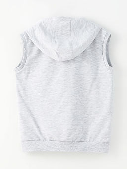 Kap??onlu Bask?l? Erkek ?ocuk Fermuarl? Yelek - Waikiki фото 3