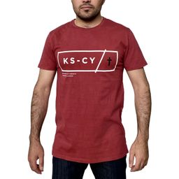 Фирменная футболка KSCY  свободный крой, четкие линии, удлиненный подол. Найди свой стиль №247