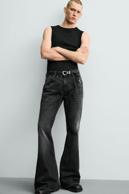 JEANS FLARE FIT / Carb?n - Zara фото 5