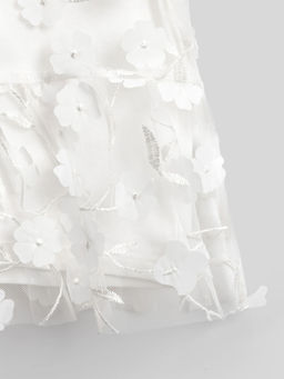 ACOOLA / Блузка детская для девочек Gagara белый  фото 5