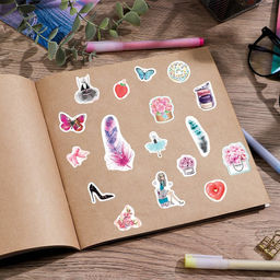 Альбом наклеек Счастье рядом, 11 16 см - Арт узор фото 6