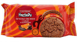 Печенье Сокровище Насберри с какао и цукатами фас цв/пл фл/п 0,320кг  фото 2