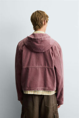 WASHED HOODIE JACKET - Zara фото 3