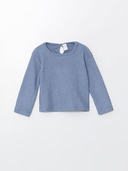 Bisiklet Yaka Basic K?z Bebek Ti??rt ve Pantolon 2li Tak?m - Waikiki фото 2