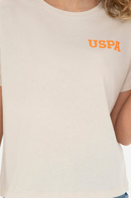 Женская кремовая футболка - U.s. polo assn фото 20