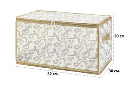 Кофр складной для хранения 52*30*30 см Узор на серебре на молнии, пластик. - Elan gallery фото 5