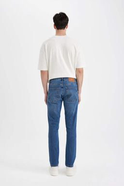 Pedro Slim Fit Джинсовые брюки узкого кроя с нормальной талией и узкими штанинами - Defacto фото 6