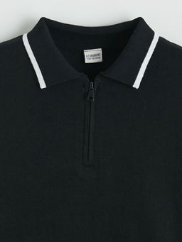 Polo Yaka Erkek ?ocuk Triko Kazak