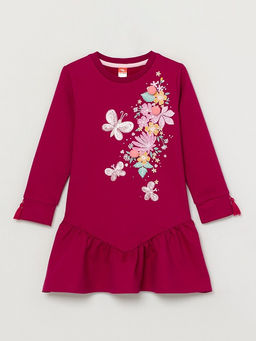 CRB wear/CWKG 62886-24-290 Платье для девочки, вишневый/Ex.Cherubino  фото 4