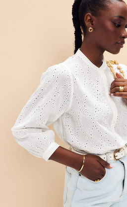 Блузка F512-1102 white - Fine joyce фото 11