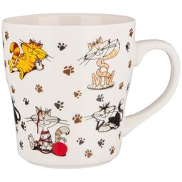 НАБОР КРУЖЕК НА МЕТАЛЛ.ПОДСТАВКЕ LEFARD ВЕСЕЛЫЕ ДРУЗЬЯ 4 ШТ. 350 МЛ  фото 3