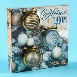 Подарочный набор С новым годом: шоколадная паста, крем-мёд с апельсином, карамель, 30 г. х 3 шт. - Фабрика счастья фото 6