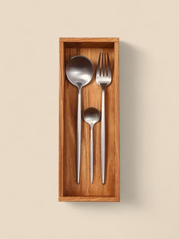 Лоток для столовых приборов и специй SL Home, 27×10×5 см, дуб