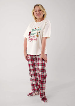 LP15-1199/6 Пижама жен. Новогоднее чудо (ЧЗ)