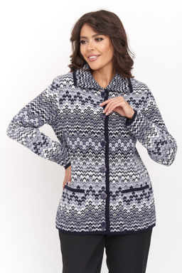 Жакет С 1518/джинсовый микс