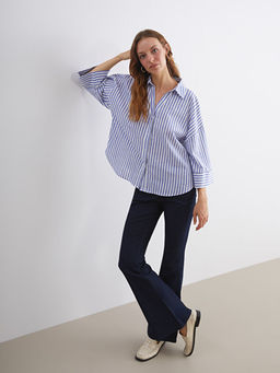 ?izgili Oversize Kad?n G?mlek