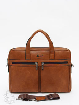 Портфель мужской 6677-3 brown Jeep - S-style фото 3