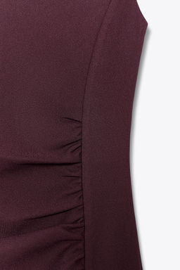 GATHERED CREPE DRESS - Zara фото 7