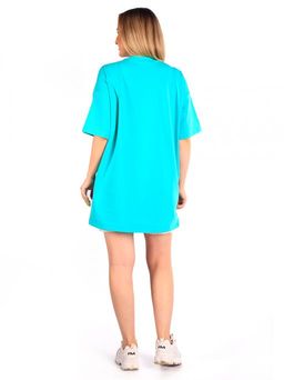 Туника женская кулирка с лайкрой "ОВЕРСАЙЗ" МЯТА