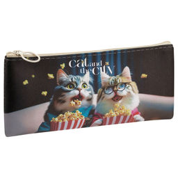 Пенал мягкий MESHU "Cat and the city", 200*100 (MS_65246) иск. кожа