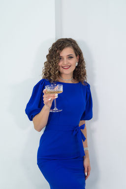 Платье Матэо (ярко-синий) - Nadi bordo фото 2