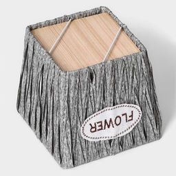 Кашпо для цветов плетёное «Луция», 16×16×15 см, квадрат, серое