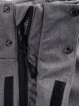 Парка спортивная мужская с капюшоном softshell серого цвета 9565Sr - Mtforce фото 25