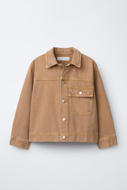 CANVAS OVERSHIRT WITH POCKET