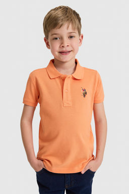 Erkek Гocuk Turuncu Polo Yaka Basic TiЕГrt