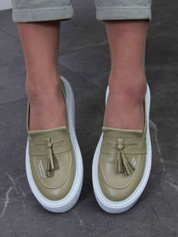 Лоферы EDART 167.Lusi23 w. Авокадо-виктория фото 9