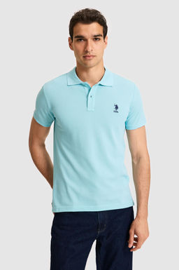 Erkek Slim Polo Yaka Aqua Basic Ti__rt
