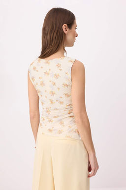 Siyah Fitted/Vucuda Oturan Kolsuz Buzgulu Crop/K?sa Tul Orme Bluz TWOSS26BZ00349 - Trendyolmilla фото 8