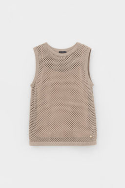 VERY NEAT. ЕВ 30154/бежевый блуза-топ жен