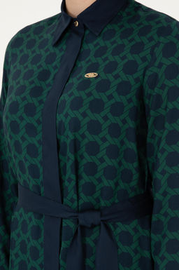 Женское тканое платье цвета индиго Неожиданная скидка в корзине - U.s. polo assn фото 6