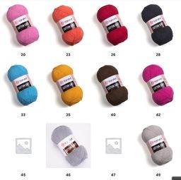 Цена за 5 мотков пряжи COTTON SOFT