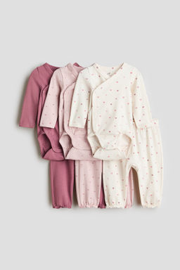 Conjunto de 3 bodies y 3 pantalones