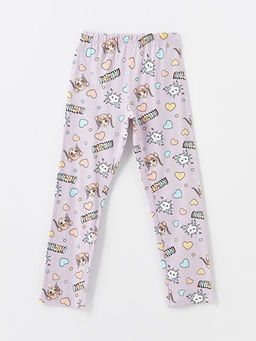 Bisiklet Yaka Bask?l? K?sa Kollu K?z ?ocuk Pijama Tak?m?