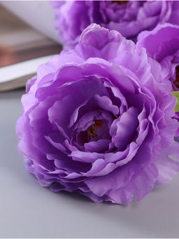Цветы искусственные «Пион галант колор», 74×10 см, сиреневые