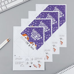 Цена за 20 шт. Закладки-оригами «Корги», МИКС