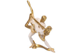 Статуэтка 20*8*26 см "Пара танцоров", золото