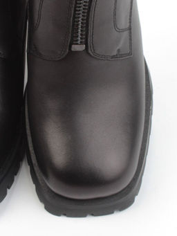 04-M3-L856 BLACK Ботильоны зимние женские (натуральная кожа, натуральный мех)