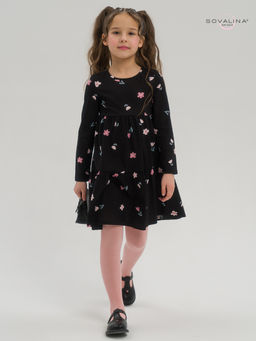 Платье Тиана тюльпаны на черном - Sovalina фото 12