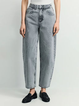 Джинсы бананы с высокой посадкой / Zarina