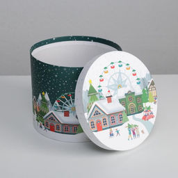 Коробка подарочная Новогодние истории, 14?16 см, Новый год