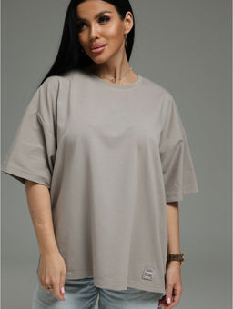 Анита-3 футболка женская (серо-бежевый)