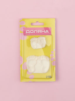 Печати для теста и мастики Доляна Детские ножки, набор 2 шт., пластик, молочные фото 4